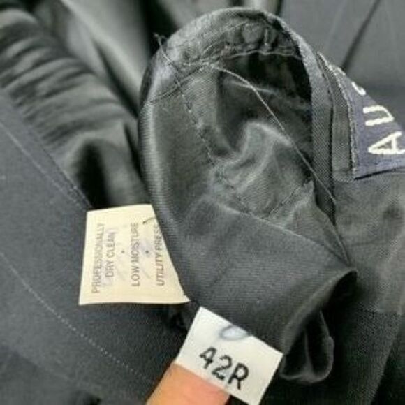 Austin‎ Reed Blue Pinstripe Sport Coat Size 42R - Picture 6 of 8